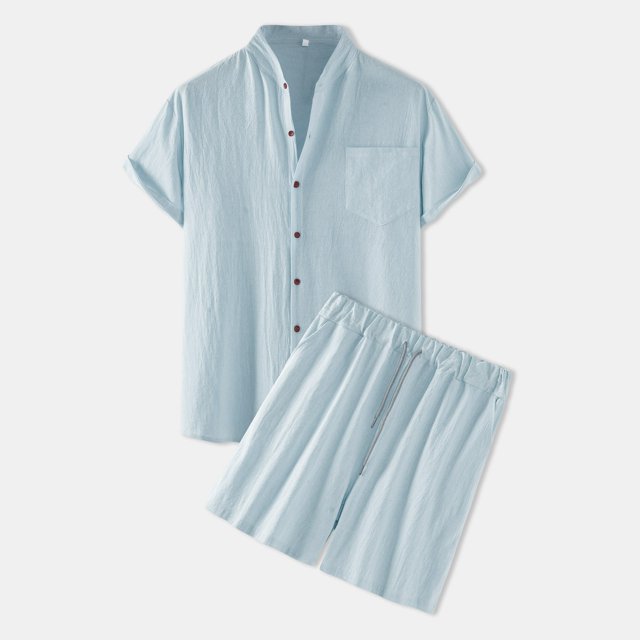 Ensembles de Costumes pour Hommes - Shorts, Plage et Manches pour l'Été, Ensembles 2 Pcs