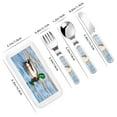 thumbnail image 2 of Gaeub Mallard Duck Swimming In A River Print 3-Piece Children Knife Spoon Fork Set,Stainless Steel Child Flatware Set,Kids Utensils Set with Case for Lunch Box (Fork Spoon Knife Combo), 2 of 8