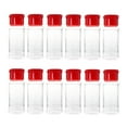 thumbnail image 2 of Plastic Spice Jar with Shaker Lids 12pcs Salt Pepper Shakers Seasoning Jar Barbecue Condiment Jar Bottles Cruet Container,Perfect for Storing Spice, Herbs and Powders, 2 of 8