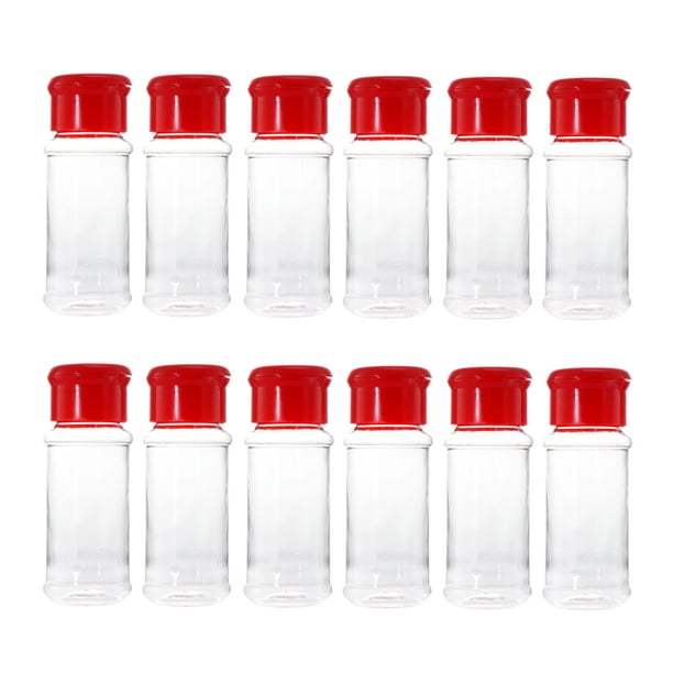 12 Piece Salt and Pepper Shakers with Lid,100ml Pepper Spice Shakers
