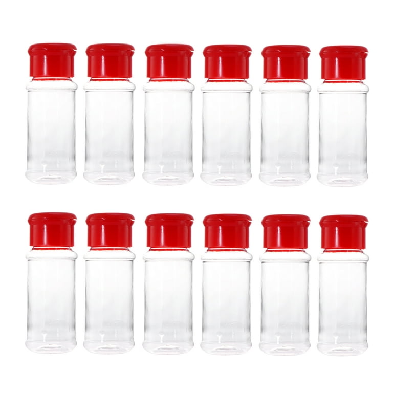 12Pcs Glass Spice Jars with Labels - Square Spice Bottles Containers,  Condiment Pot - Shaker Lids and Wooden lid - Silicone Collapsible Funnel