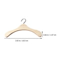 thumbnail image 5 of Doll Hanger 12 Pcs Toy Bear Clothes Rack Wooden Hangers Coat Miniature Furniture, 5 of 6