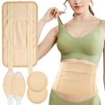 thumbnail image 1 of 3Pcs Waist Oil Pack Set with Chest Pads Washable Reusable Leg Essential Oil Wrap Mess-Free Oil Pack Wrap with Adjustable Elastic Straps Soft Comfortable Oil Pack for Chest Waist Leg, 1 of 6