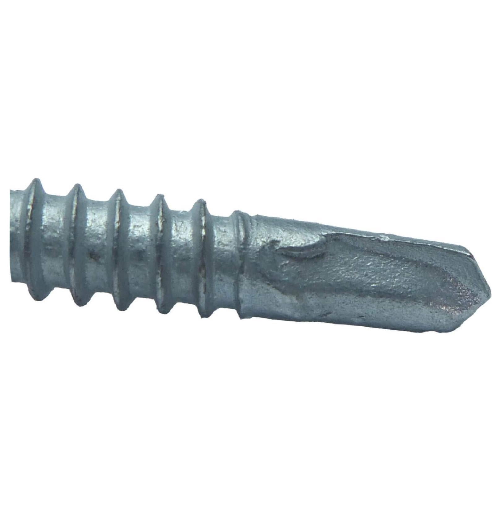 12 x 1-1/2" NO Paint Type 3 Metal Roofing Screws - Hex Head Drill Point - 9/16" EPDM Washer. 1 x 250 Count Bag - 250 Screws