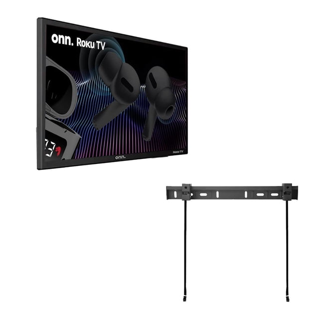Televisión LED ONN 24 Pulgadas HD 720P Serie 1 Smart Roku Negro Reacondicionado