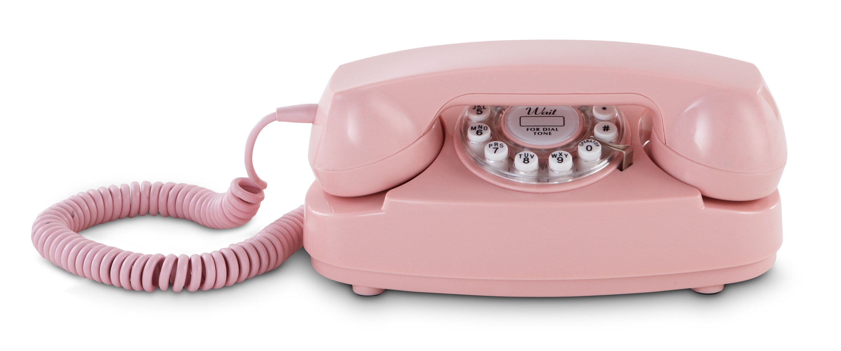 Crosley CR59PI Princess Phone with Push Button Technology, Pink