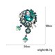 thumbnail image 3 of Broche antiguo JAMW colgante doble propósito tono dorado cristal de imitación, 3 of 4