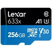 Lexar LSDMI256BBNL633A High-Performance BLUE Series 633x microSDXC UHS-I Card (256 GB)