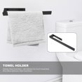 thumbnail image 4 of Toallero de Acero Inoxidable - Toallero Autoadhesivo Sin Perforaciones Toallero del Cuarto de BañO Negro de 39 Cm (Negro), 4 of 10