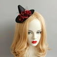 thumbnail image 3 of WYJ halloween wizard hat halloween barrettes happy halloween headband Mini Top Hat Fascinator clip halloween witch headpiece mini hat clips for women accessories men and women Gothic-0614, 3 of 5
