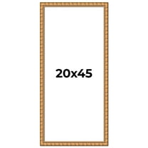 20x45 Frame Gold Real Wood Picture Frame Width 1.5 inches | Interior Frame Depth 0.5 inches |