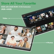 YQSavior CP20 10.1 10GB RAM 64GB ROM 1.8GHz Quad-core Processor Android 13 2 in 1 Wifi Tablet, Black