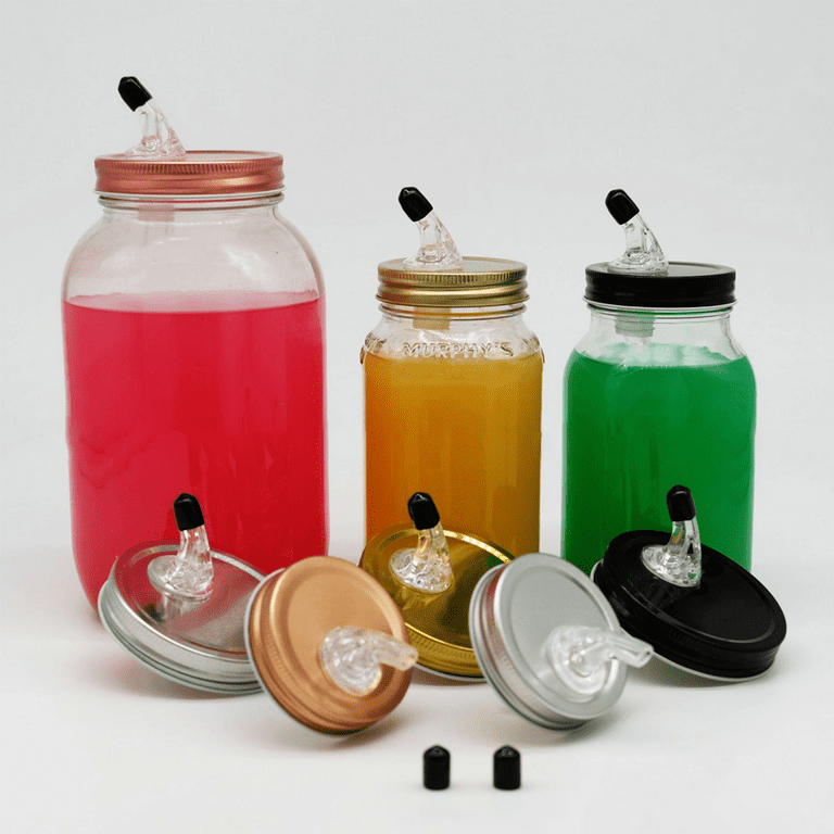 Mason Jar with Spigot & Pour Spout | Moonshine Distiller