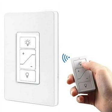 Humpptom Light Switch, Dimmer Switch with Wireless Remote Control, Single Pole Smart Switch Support 2.4G&5G Compatible with Alexa BY06