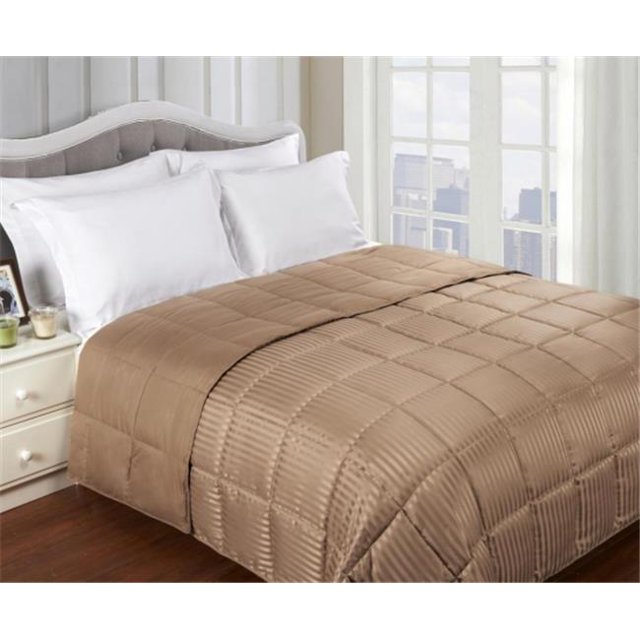 Toute la Saison Down Alternative Réversible Blanket King-Taupe