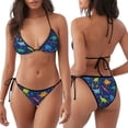 thumbnail image 3 of Balery Dinosaurs Pijama Estampado Bikini de Dos Piezas para Mujer - Conjunto de Bikini Ajustable Sexy y Cómodo para Playa, 3 of 6