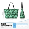 thumbnail image 6 of Ratiio Sea Turtle Print Large Capacity Beach Travel Bag, Polyester Waterproof Tote Bag with Zipper for Vacation and Daily Use, 6 of 6