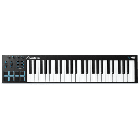 Alesis V49 | 49-Key USB MIDI Keyboard & Drum Pad (Best Midi Guitar Controller 2019)