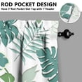 thumbnail image 4 of 3-Piece Bright Flowers Kitchen Curtain Set - Ruffled Valance and Tier Curtains with Rod Pocket, Fresh Floral Pattern for Farmhouse Kitchen Windows Decor, 54"x18" + 27.5"x36"x2, 4 of 5