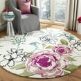 thumbnail image 2 of SAFAVIEH Wyndham Mira Floral Rose Wool Area Rug, Ivory/Multi, 8' x 10', 2 of 10