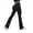 Black, variant on Bibifish Womens Cargo Flared Yoga Pants High-Waist Pockets Stretchy Leggings Casual Outings Trendy Sports Flare Leggings For Ladies