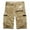 Khaki, variant on MIUOWANP Men's Casual Cotton Cargo Shorts with Multi Pocket Trendy Solid Color Outdoor Sport and Loose Breathable Short Size XXL(10)Khaki