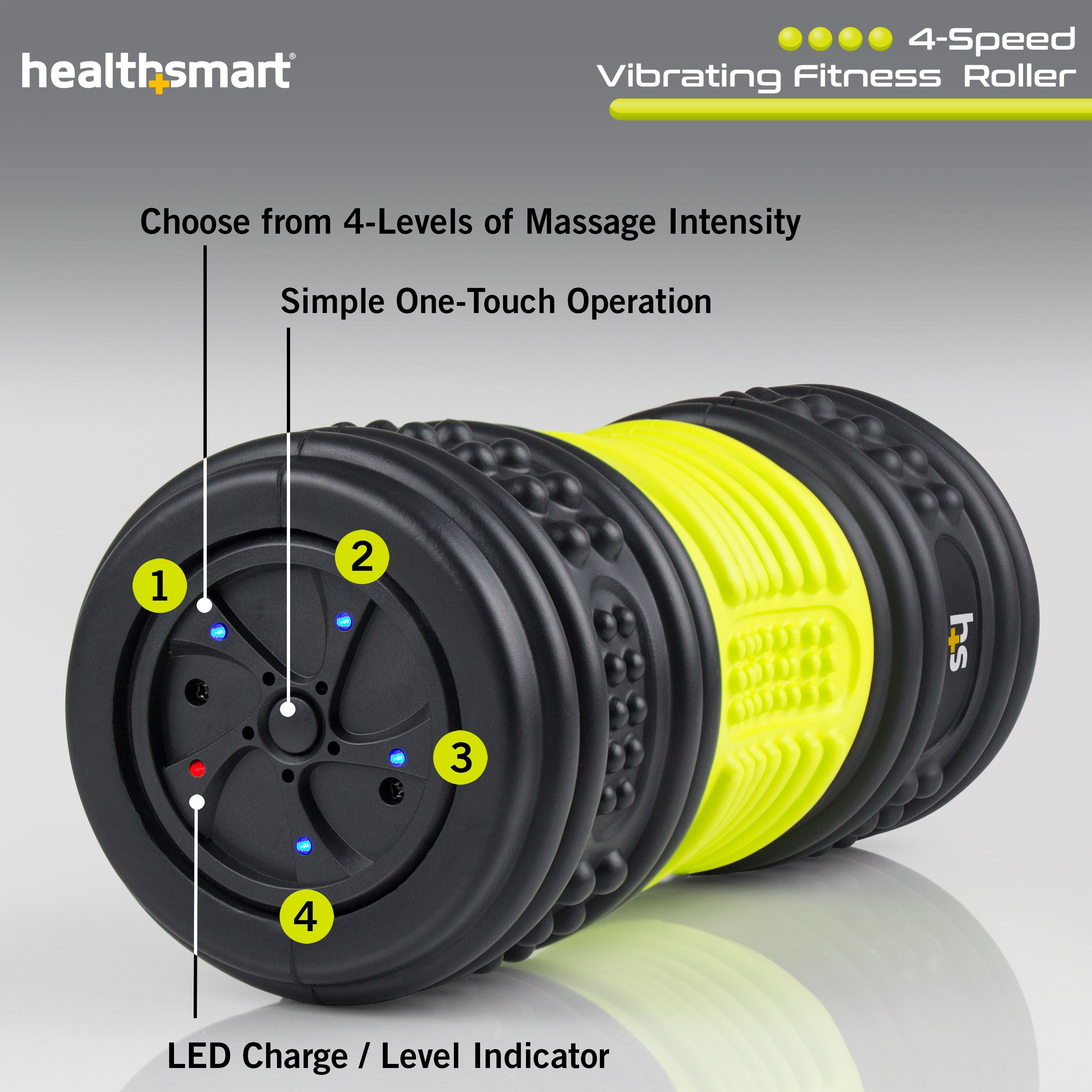 HealthSmart 4-Speed Vibrating Foam Roller for Physical Therapy & Workout -  Walmart.com