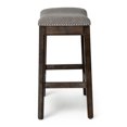 thumbnail image 2 of NewRidge Saddle Style 25" Counter Height Stool with Cobble Fabric, 2 of 11