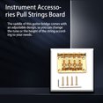 thumbnail image 4 of Sonducket Tornillos de cobre para puente de guitarra, estructura firme, placa decorativa para junta de cuello, trémolo, equipo Musical profesional, Accesorios para instrumentos musicales Sonducket OD026328-00, 4 of 6