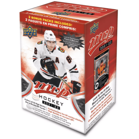 2021-22 Upper Deck MVP Hockey Sealed Box - 15 Packs Per Box