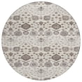 thumbnail image 2 of Addison Rugs Chantille Indoor/Outdoor Transitional Floral Ivory Washable Round Rug, 8' x 8', 2 of 6