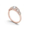 thumbnail image 2 of 1 Carat T.W. Diamond Single Halo 14kt Rose Gold Engagement Ring, 2 of 4