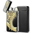thumbnail image 1 of USB Electric Dual Arc Flameless Torch Rechargeable Windproof Plasma Lighter Epex 3D Black Dragon, 1 of 6