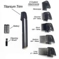 thumbnail image 3 of 5 In 1 Trimmer Body Hair Shaver Groomer Home Haircut 5 In 1 Titanium Trim Hair Cutting Tool, 3 of 4