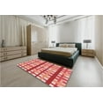 thumbnail image 4 of Ahgly Company Indoor Square Patterned Light Salmon Pink Area Rugs, 3' Square, 4 of 6