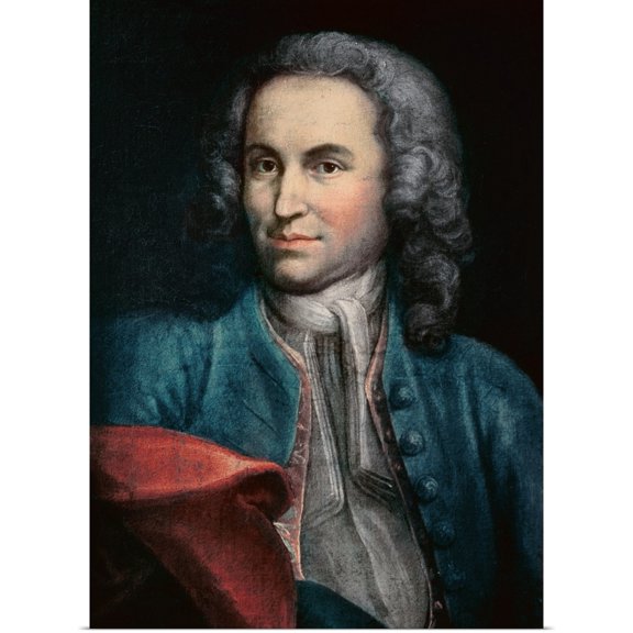 Great BIG Canvas | Rolled Johann Rentsch Poster Print entitled Johann Sebastian Bach (1685-1750) c.1715