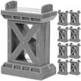 thumbnail image 1 of 9pcs Wood Train Track Bridge Support Replacement Train Track Support Riser, 1 of 4