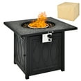 thumbnail image 1 of Costway 32" Propane Fire Pit Table Square Tabletop w/Lava Rocks Cover 50,000 BTU, 1 of 10