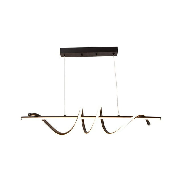 Lámpara LED colgante, acabado negro mate, 20W, 3000K