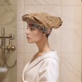 thumbnail image 4 of Unique Bargains Women Flowered Shower Cap Black 1 Pc Champagne, 4 of 5