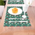 thumbnail image 5 of XMXT 6 Pcs Woven Placemats, Cartoon Christmas Gloves Stain Resistant Anti-Skid Placemat for Kitchen Table, 12 x 18 inches, 5 of 6