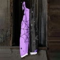 thumbnail image 5 of JULMCOMO Cotton Linen Jumpsuits for Women Plus Size Halloween Spider Web Pumpkin Bat Printed Spaghetti Strap Jumpsuits Costume Holiday Overalls Dark Purple L, 5 of 5