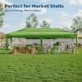 thumbnail image 3 of Danolapsi 10x20 Pop Up Canopy with 6 Sidewalls,Heavy Duty Outdoor Canopy Tent with Portable Roller Bag - 3 Adjustable Height, 4 Weight Bags, 8 Stakes & 6 Guy Ropes Included, 3 of 7