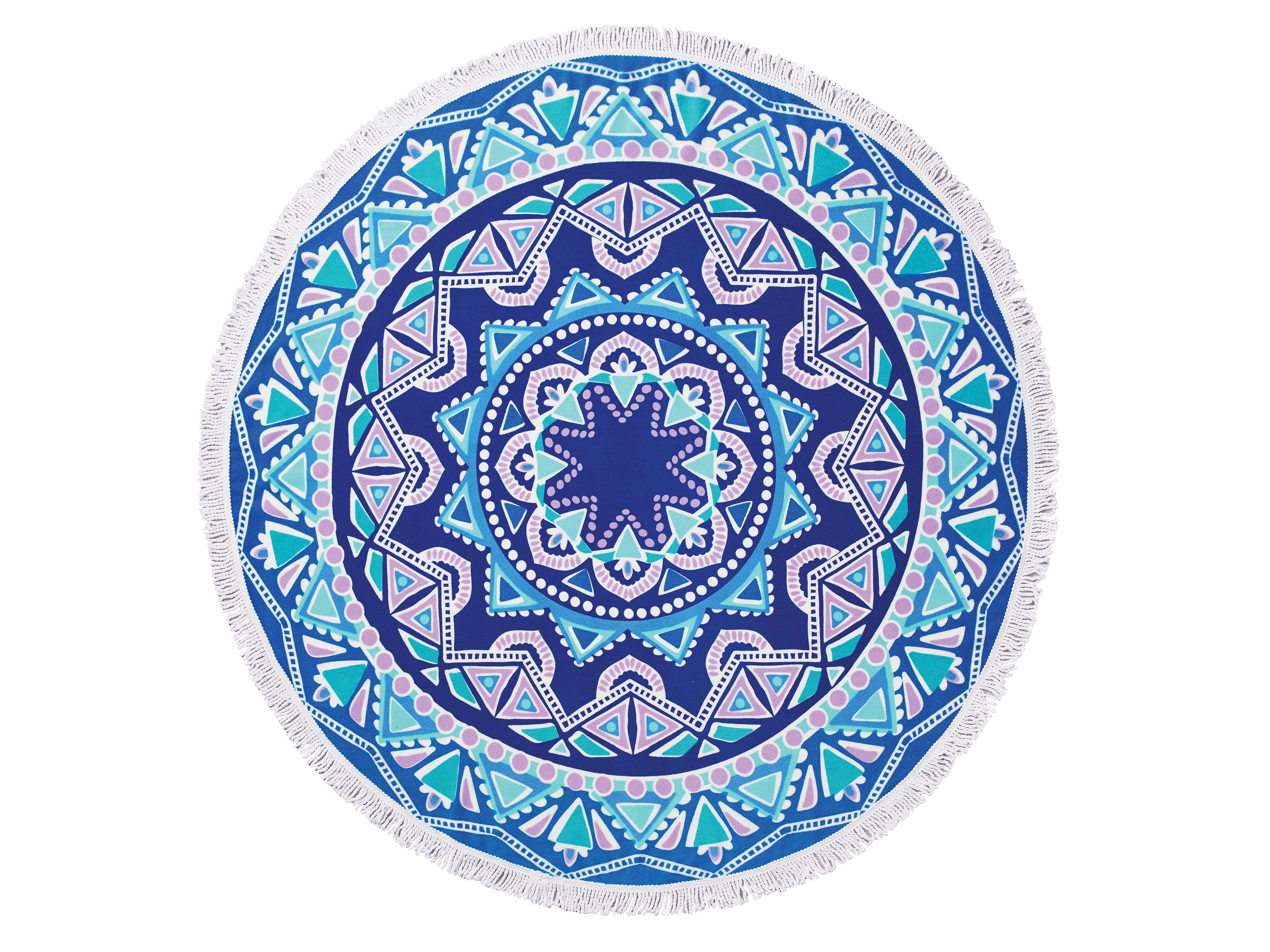 Mainstays Blue Medallion Round Beach Towel