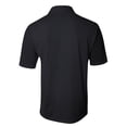 thumbnail image 2 of A4 Textured Polo with Johnny Collar For Men in Black | N3262, 2 of 3