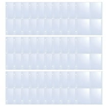 CCOCC 30 Pcs 4 Pocket Page Protector Trading Card Sleeves Pages Card Double Baseball Card Sheets for Standard Size Card Sheets Protectors Fit for Sport Cards, Coupon, Business Cards