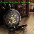 thumbnail image 3 of Reloj de bolsillo retro de hombre con cadena, dragón de cuerda manual analógico, fénix, esqueleto, romano JFHHH pequeña, 3 of 5