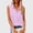 Pink, variant on QUNYINEY Orange Women Tank Tops Cotton Linen Summer Button Down Shirts Loose Fit Sleeveless Casual Collared Tops for Women Trendy