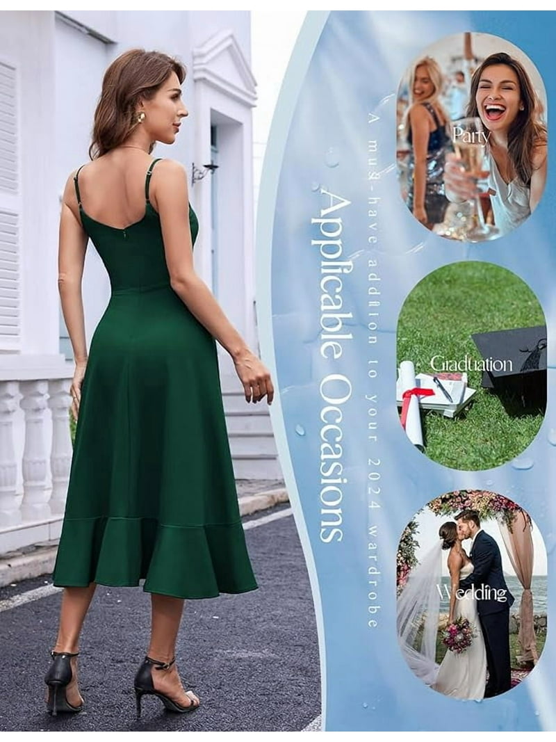 fit flare holiday dress Bust Pleated Backless Holiday Party Mini Dress