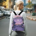thumbnail image 7 of FORMRS Mini Backpack Purse for Women Travel Daypack Casual Shoulder Bag, Black Cat Walking, 7 of 7